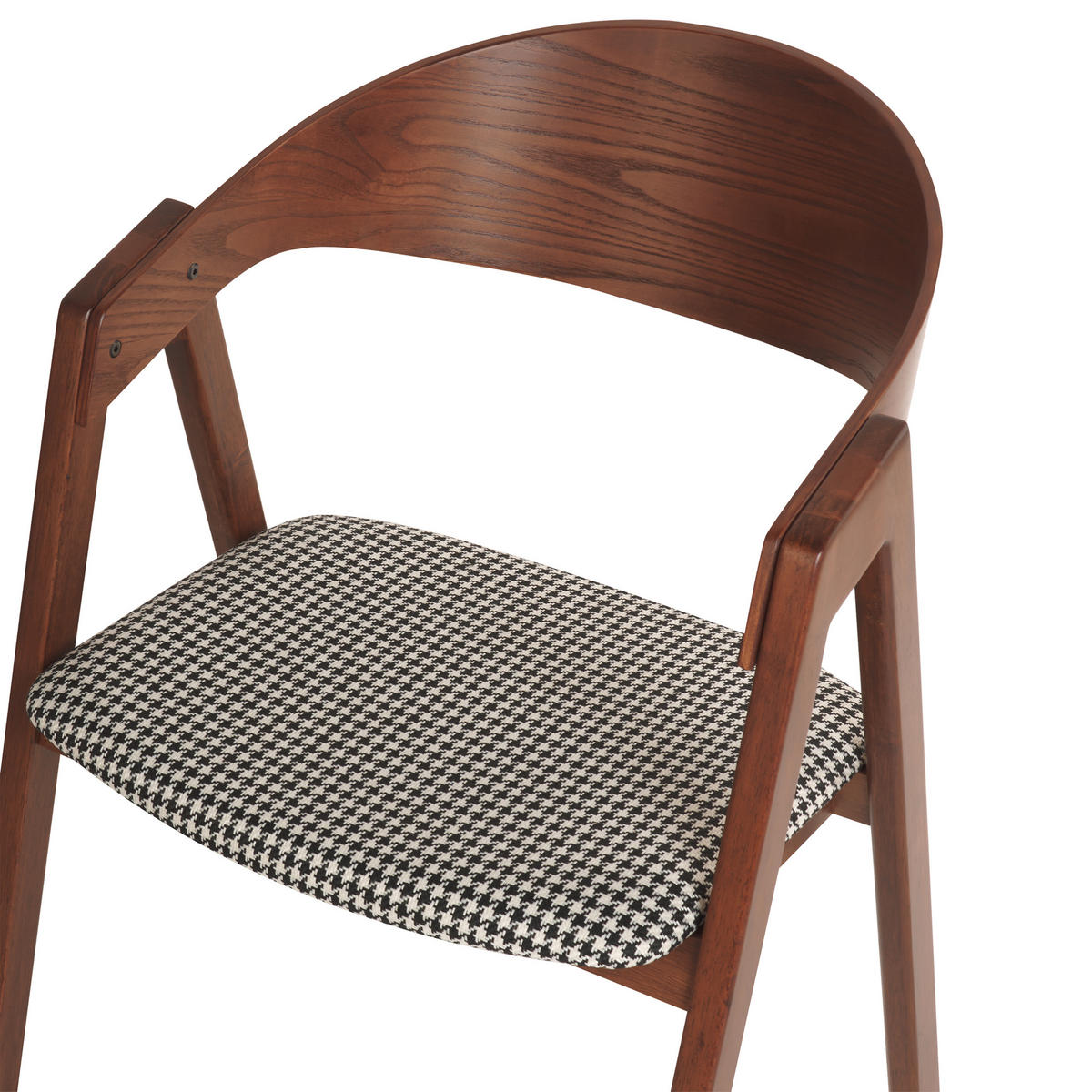 ESSZIMMERSTUHL 2er-Set Braun Yuba - Schwarz/Braun, Holzwerkstoff (56/79/44cm) - Beliani