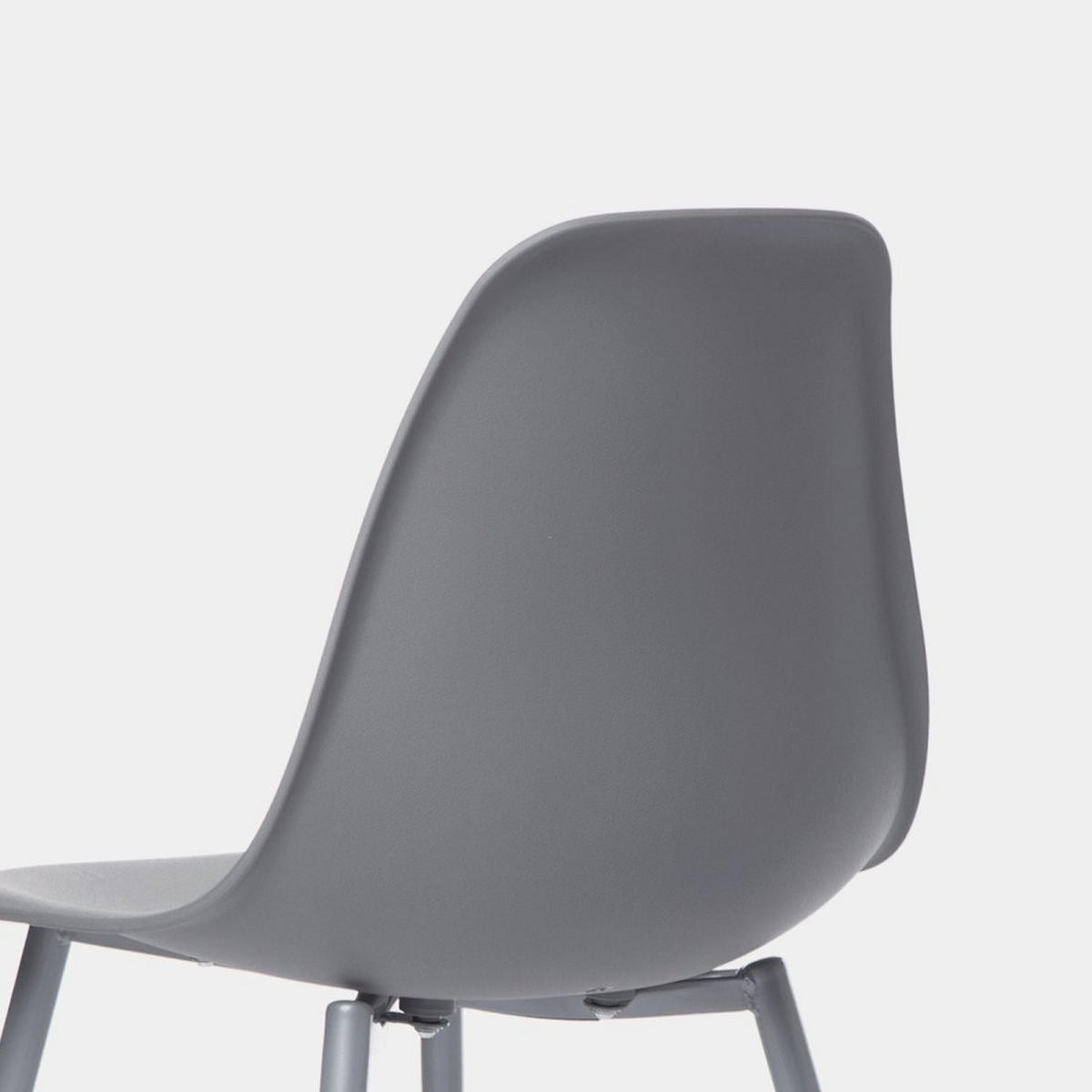 STUHL FÜR DRAUSSEN Nina Grau 45 cm x 80 cm - Grau, Kunststoff (45/80/53cm) - Klast Home