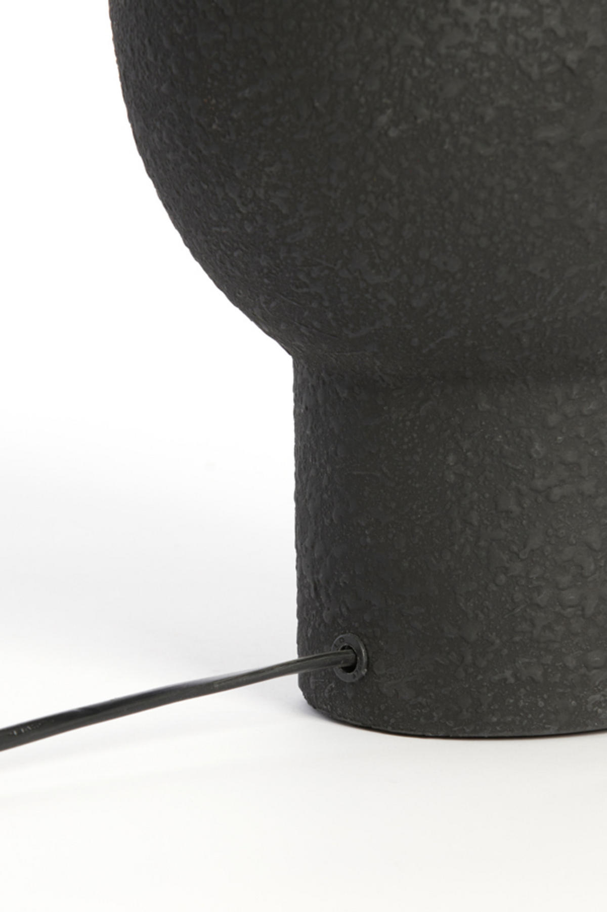 TISCHLAMPE Monk Schwarz 18,5/17/30 cm - Schwarz, Keramik (18.5/17/30cm) - Light & Living