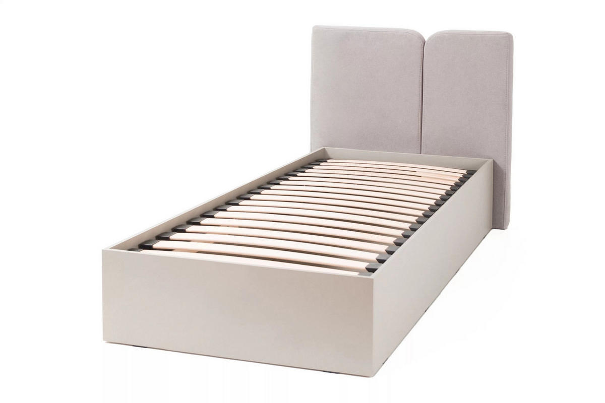 JUGENDBETT LIBU 13 90/200 in Sandbeige / Geölte Eiche - Eichefarben/Beige, Holzwerkstoff (90/200cm) - Deine Möbel 24