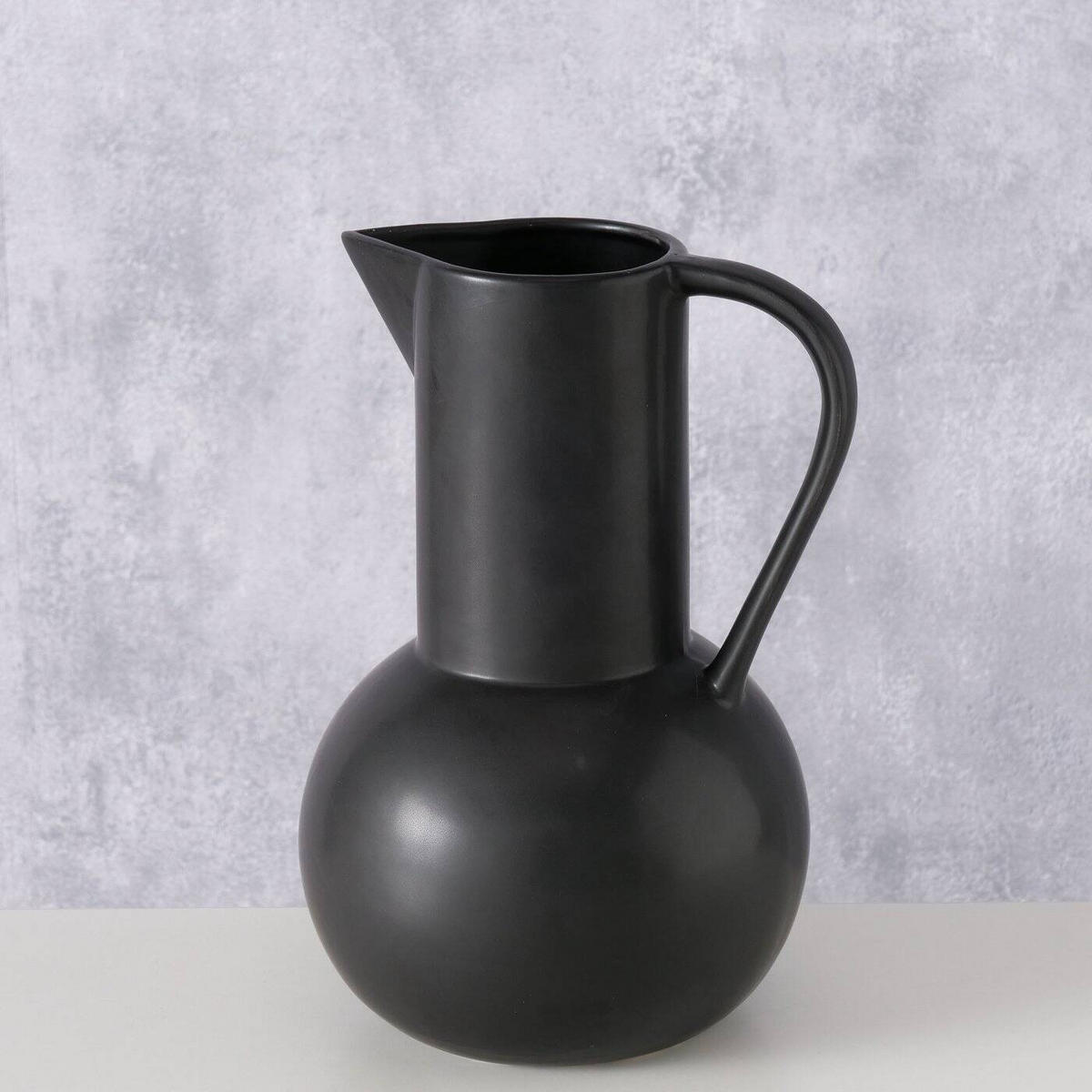 VASE Zuky 25 cm - Schwarz, Keramik (25cm) - Boltze Home