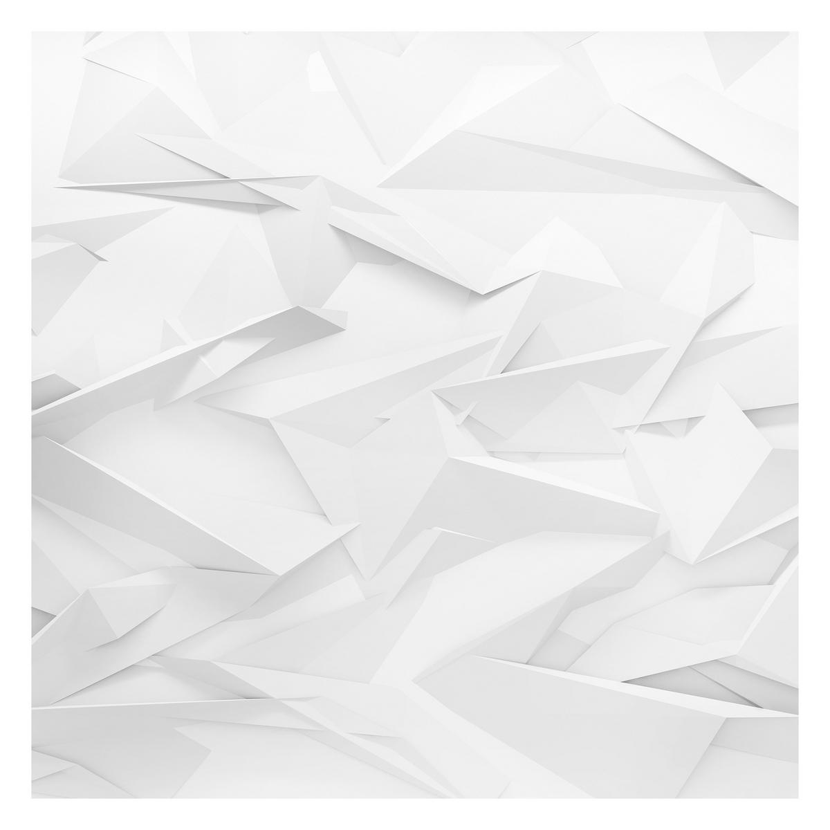 FOTOTAPETE Abstrakte 3D Optik 192/192 cm - Weiß, Papier (192/192cm) - Bilderwelten