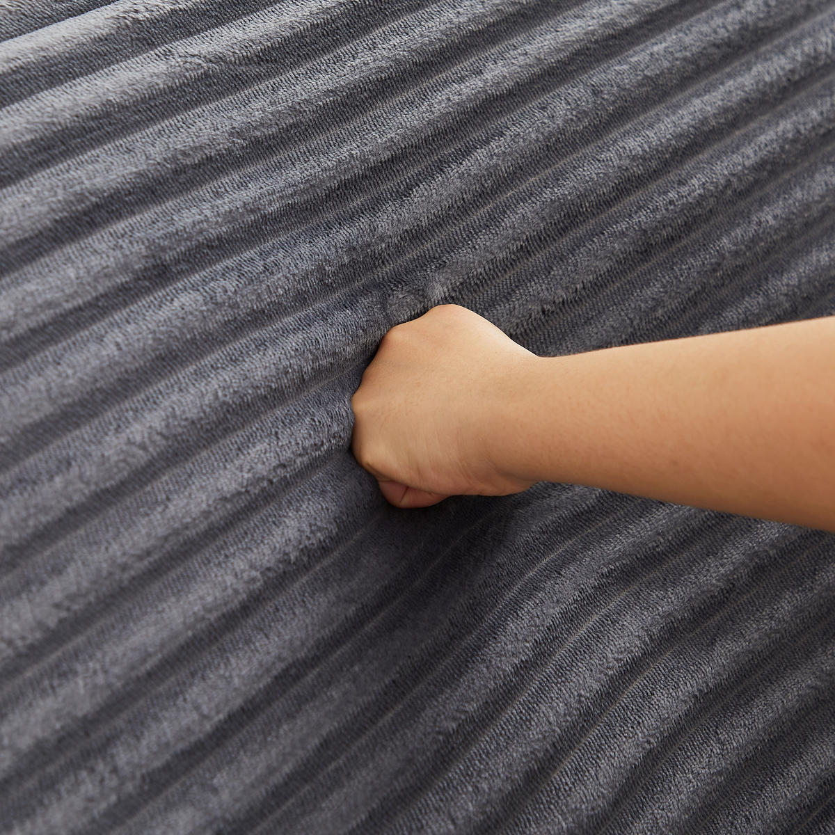 RÉCAMIERE 211 cm frei kombinierbar mit dreieckigen Rückenlehnen, DE-42722, Grau - Grau, Textil (211.5/48/106.5cm) - ComfortXL