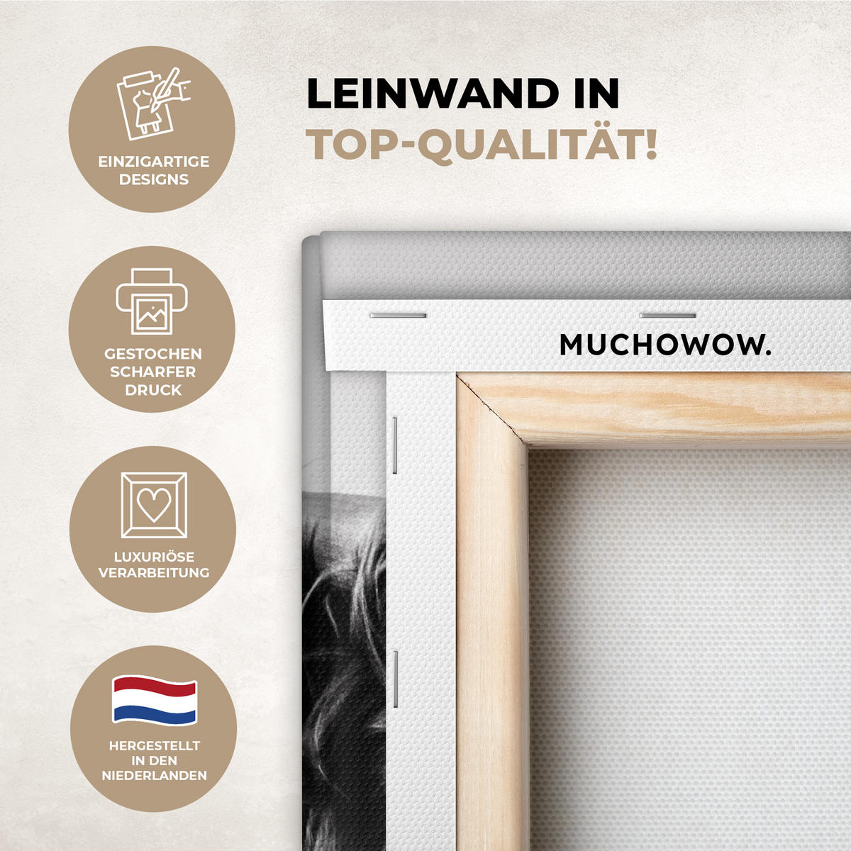 OBRAZ NA PLÁTNĚ Kráva - Skotský horal - Černá - Bílá - Zvíře - Příroda - Divoká zvěř 20x30 cm - černá, textil (20/30cm) - MuchoWow