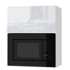 MIKROWELLENUMBAUSCHRANK Avellino W2MK/60 weiß Acryl Hochglanz / Weiß 60 / 32,5 / 72cm - Weiß Hochglanz/Weiß, Holz/Holzwerkstoff (60/72/32.5cm) - Feldmann-Wohnen