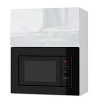 MIKROWELLENUMBAUSCHRANK Avellino W2MK/60 weiß Acryl Hochglanz / Weiß 60 / 32,5 / 72cm - Weiß Hochglanz/Weiß, Holz/Holzwerkstoff (60/72/32.5cm) - Feldmann-Wohnen