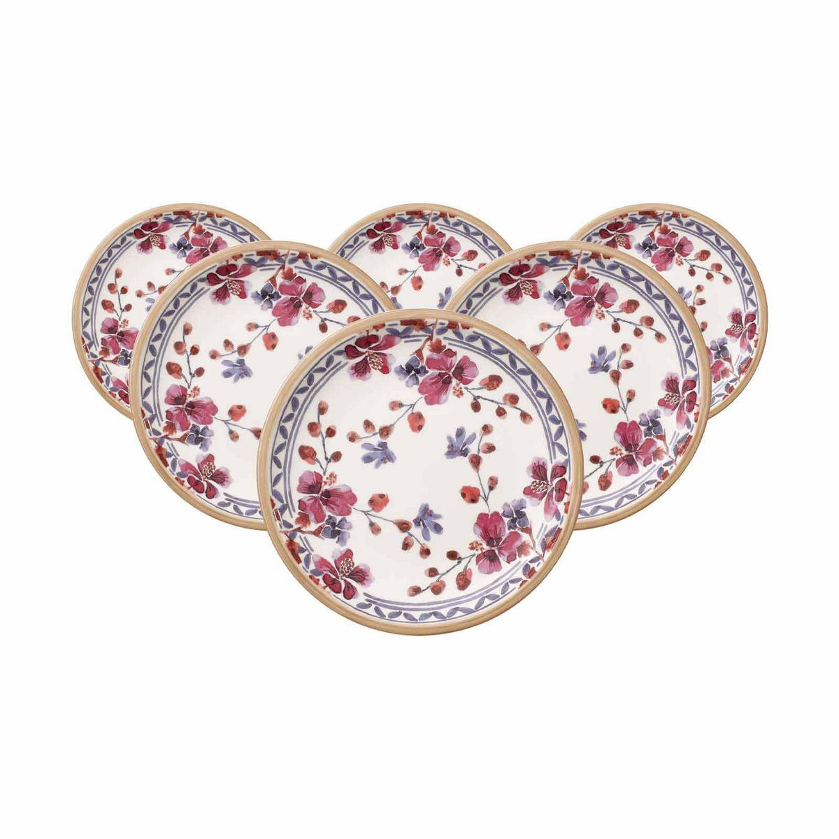 BROTTELLER Artesano Provençal Lavendel bunt ø 16 cm 6er Set - Multicolor, Keramik (16cm) - Villeroy & Boch