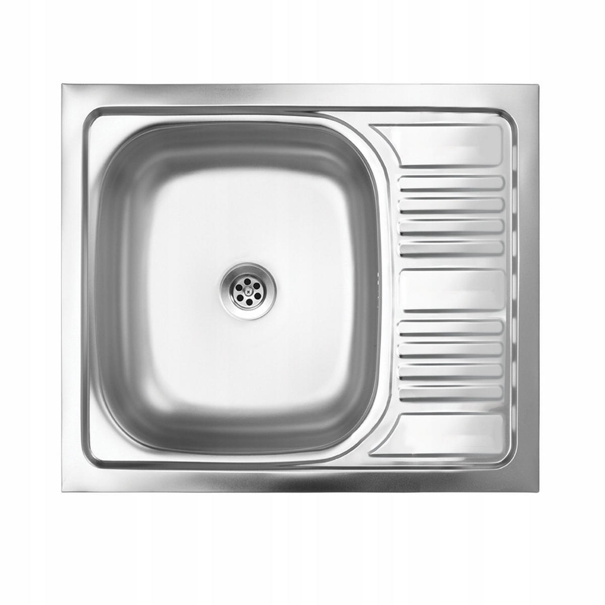 SPÜLUNTERSCHRANK 60cm mit Spüle + Armatur + Siphon Sonoma-Eiche - Sonoma Eiche, Holzwerkstoff (60/82/50cm) - Stamar