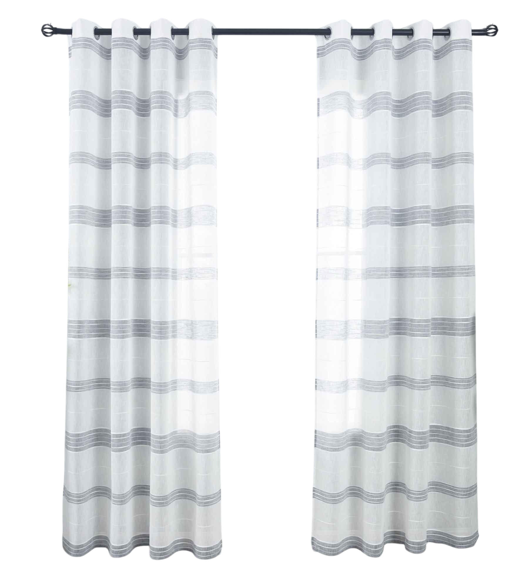 VORHANG 2ER SET »Frankfurt« HxB 245x140 cm Grau - Grau, Textil (140/245cm) - Gardinenbox