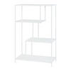 BÜCHERREGAL Reisjärvi - Weiß, Metall (75/115/35cm) - [en.casa]