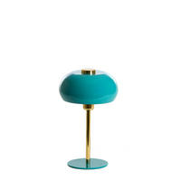 TISCHLAMPE Surin Blau Ø22/34 cm - Blau, Metall (22/22/34cm) - Light & Living