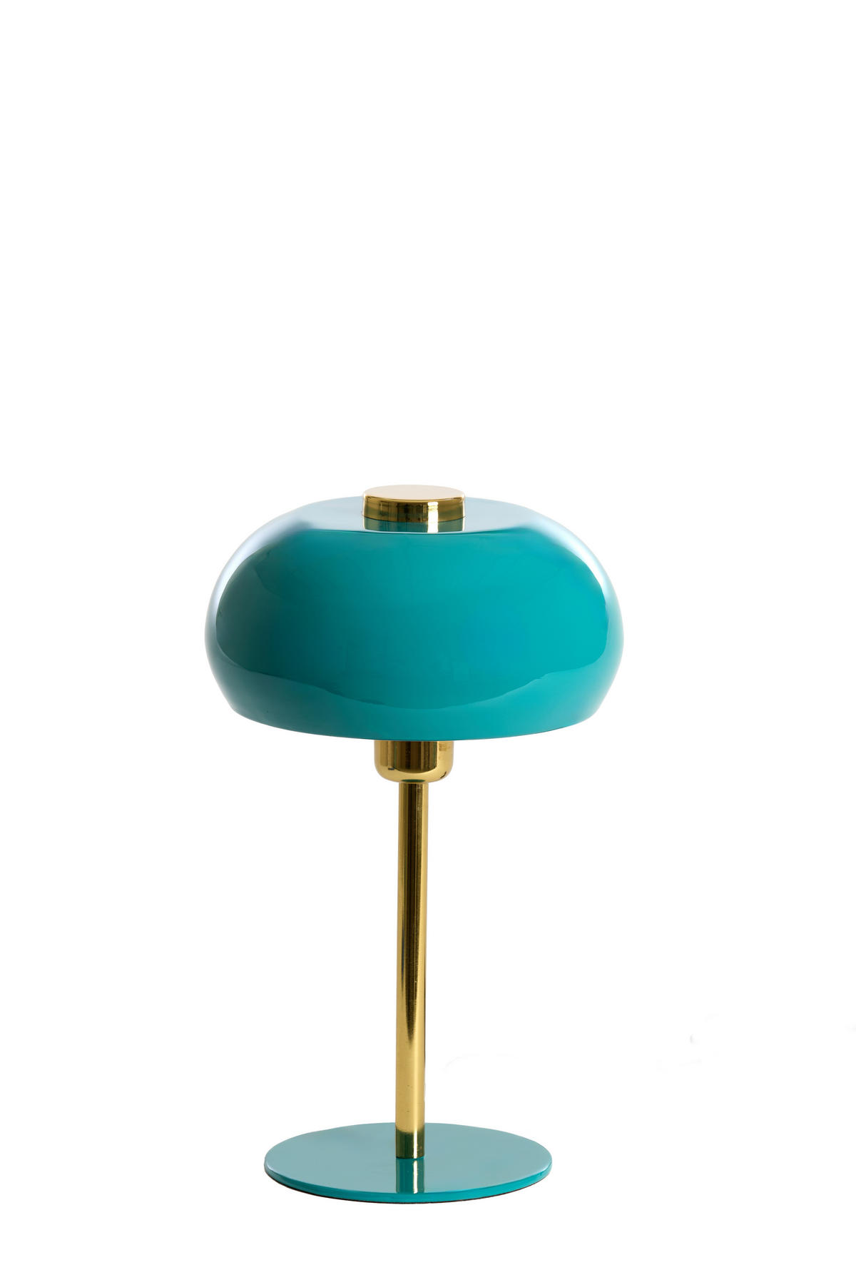 TISCHLAMPE Surin Blau Ø22/34 cm - Blau, Metall (22/22/34cm) - Light & Living