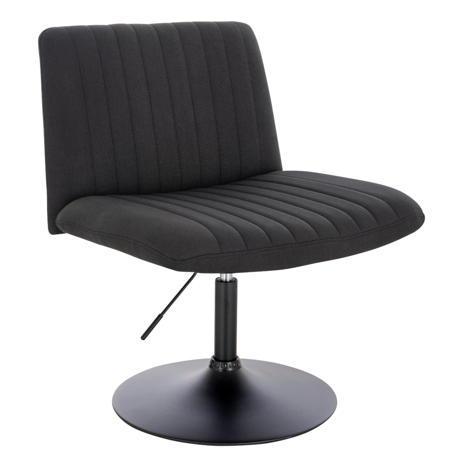 LOUNGESESSEL EMILY Stoffbezug Schwarz - Schwarz, Textil (64/96/66cm) - SVITA