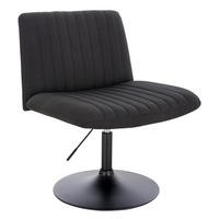 LOUNGESESSEL EMILY Stoffbezug Schwarz - Schwarz, Textil (64/96/66cm) - SVITA