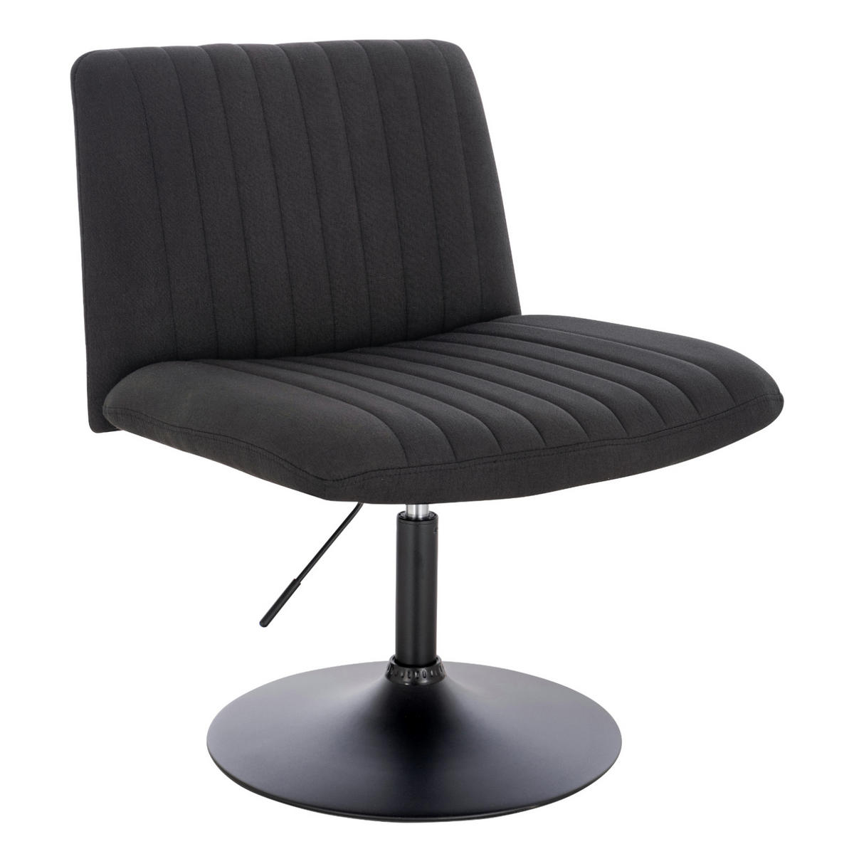 LOUNGESESSEL EMILY Stoffbezug Schwarz - Schwarz, Textil (64/96/66cm) - SVITA