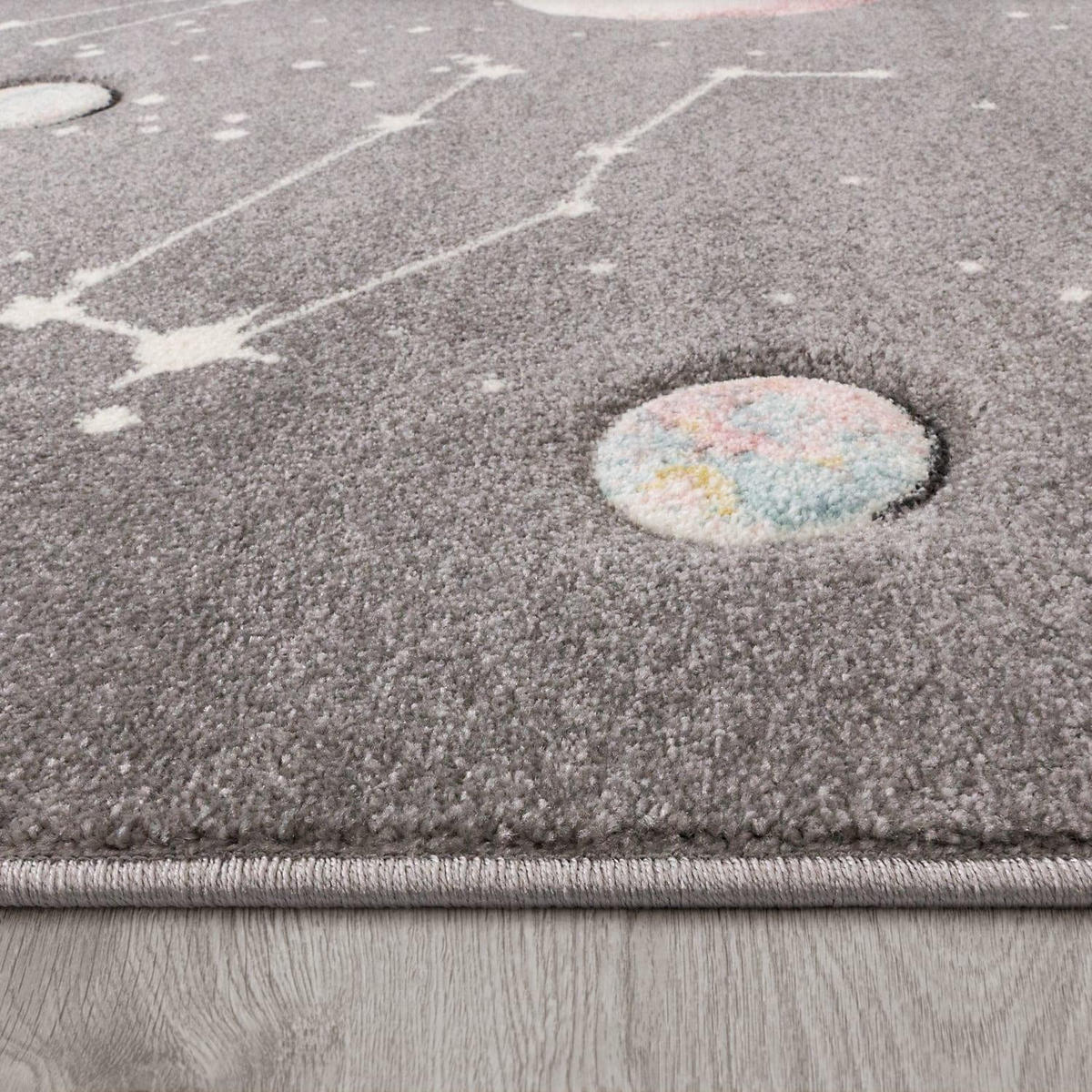 KINDERTEPPICH 133/133 cm Cosmo 347 - Grau, Kunststoff (133/133cm) - Paco Home