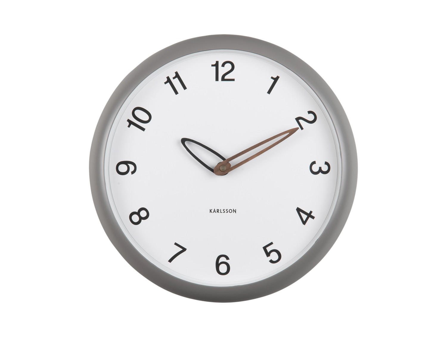 WANDUHR Bella 4/30/30 cm - Grau, Kunststoff (30/30/4cm) - Karlsson