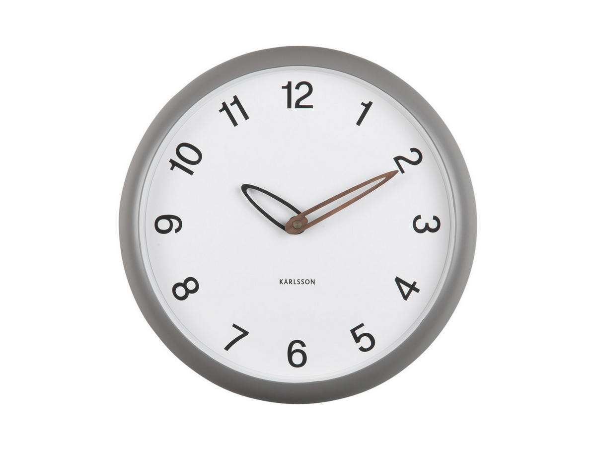 WANDUHR Bella 4/30/30 cm - Grau, Kunststoff (30/30/4cm) - Karlsson