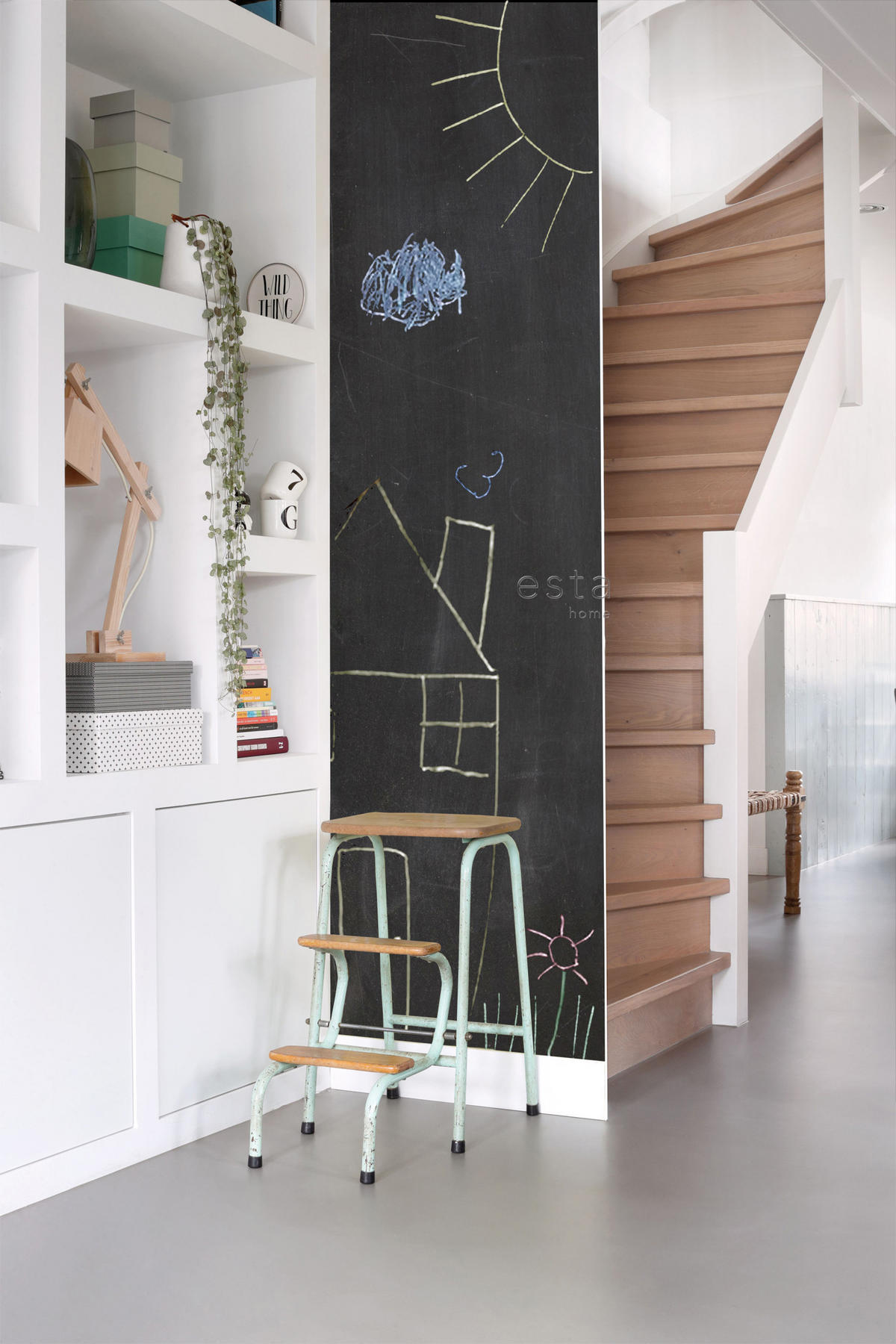 TAFELTAPETE 53 cm x 10.05 m - Schwarz, Papier (53/0.1cm) - ESTAhome