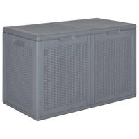 GARTENBOX Grau PP Rattan 180 L - Grau, Kunststoff (80.5/51/44.5cm) - furnicato
