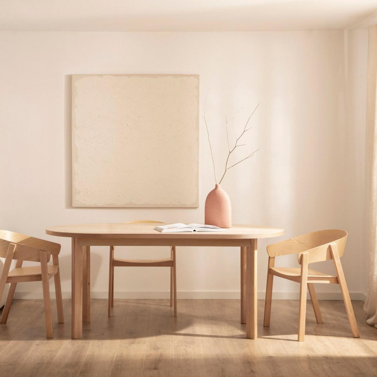 ESSTISCH Greta Natürlich 180 cm x 77 cm - Naturfarben, Holzwerkstoff (95/180/77cm)