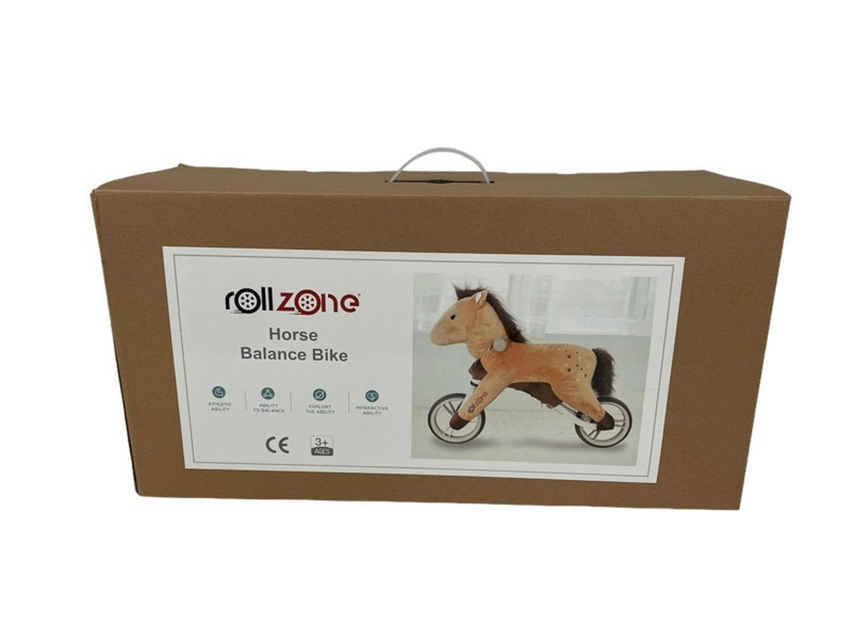 LAUFRAD Balance Pferd - Braun, Kunststoff (63/15/52cm) - TPFLiving