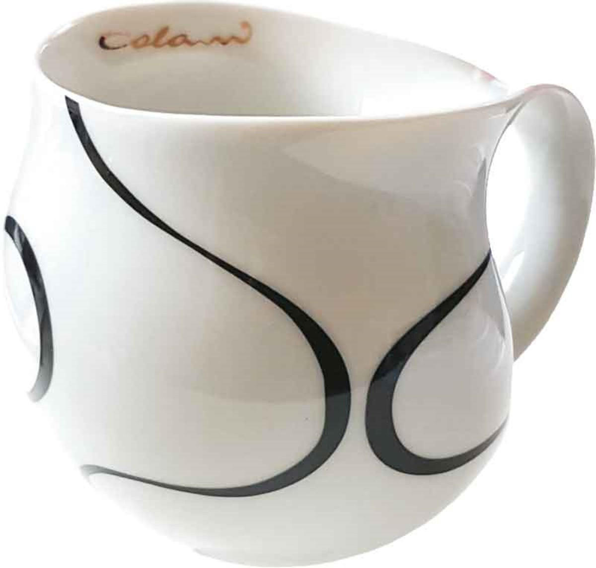 KAFFEEBECHER Loop black - Goldfarben/Multicolor, Keramik (0.28L) - Luigi Colani Porzellan