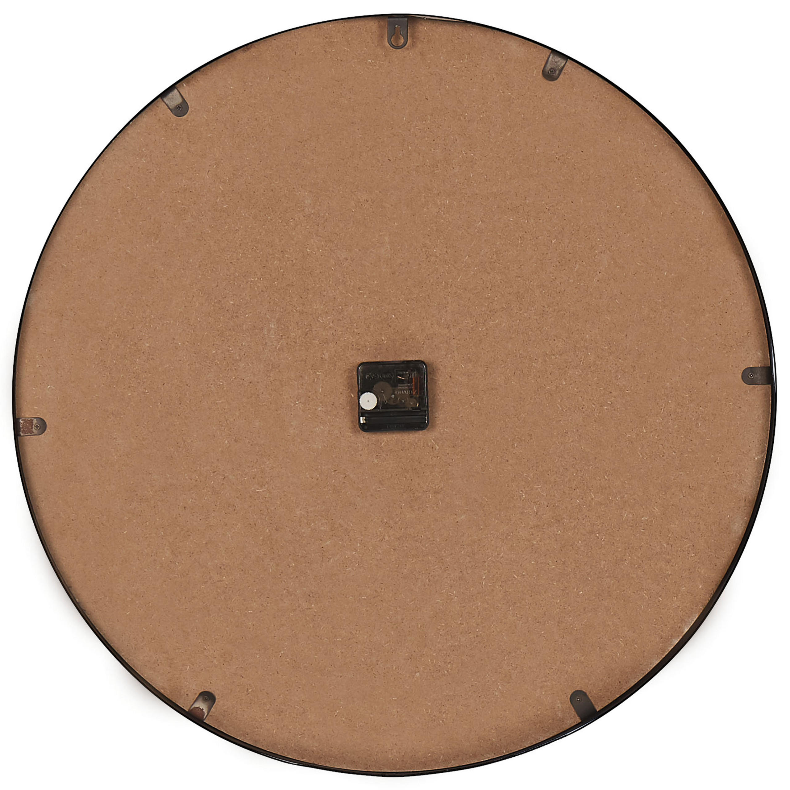 WANDUHR heller Holzfarbton/schwarz Dole - Hellbraun, Holzwerkstoff (60/60/5cm) - Beliani