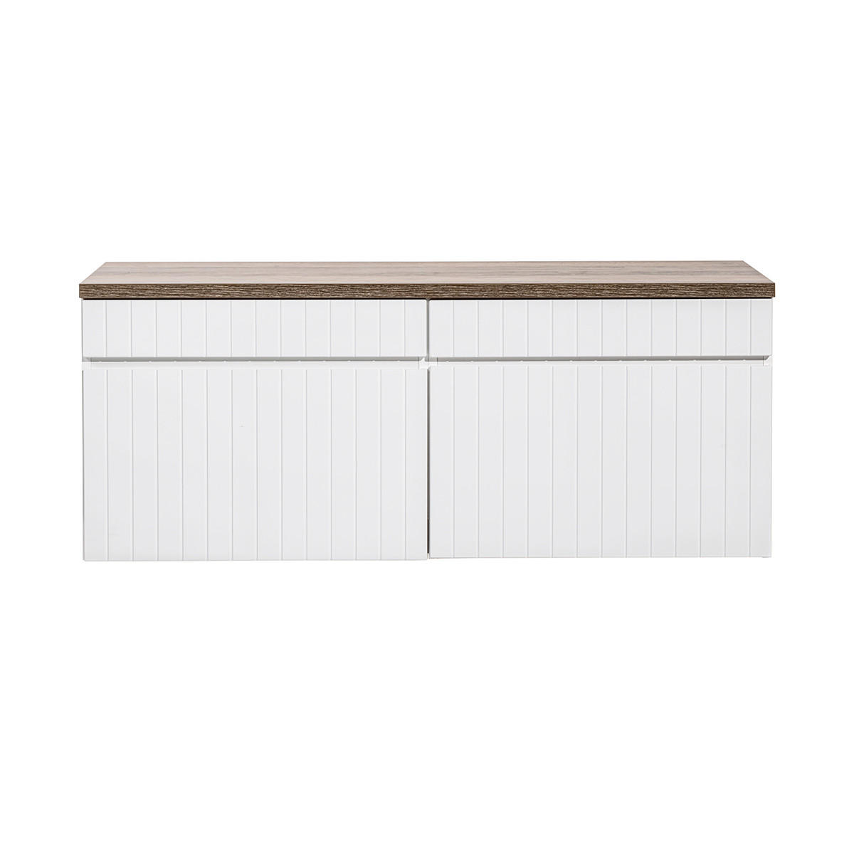SKŘÍŇKA POD UMYVADLO 120cm Zelie Bílá - bílá, kompozitní dřevo (120/48/46cm) - Petits-meubles
