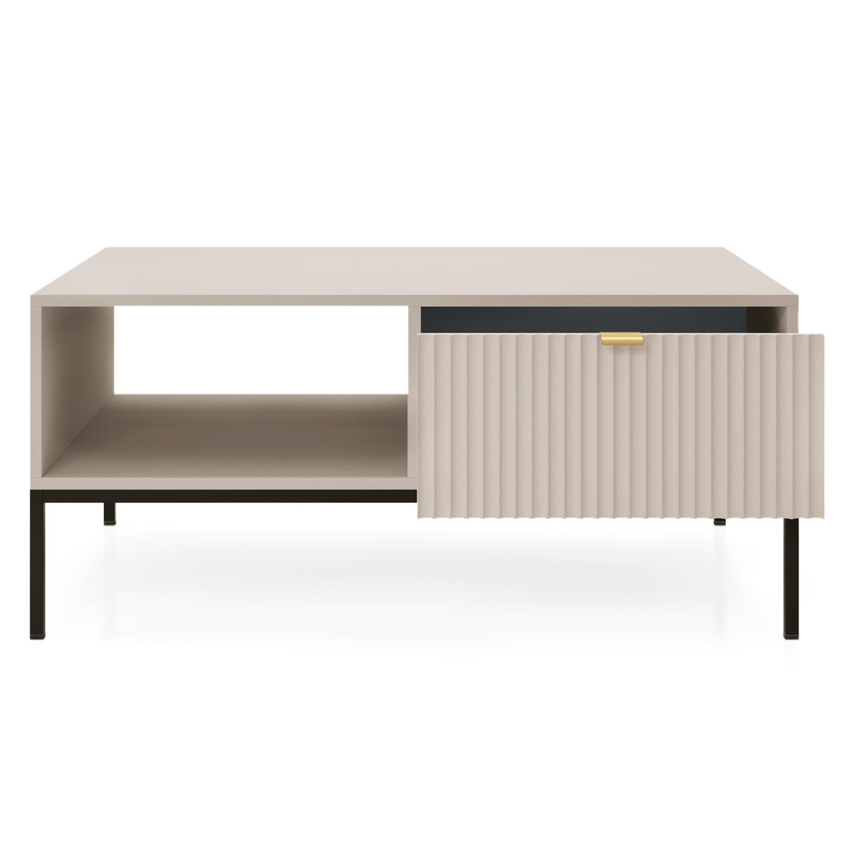 COUCHTISCH STELLARE 104 cm Kaschmir - Kaschmir, Holzwerkstoff (68/104/46cm) - MASSENO