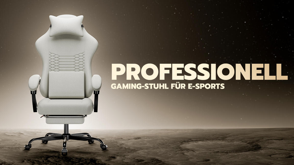 GAMINGSTUHL Weiß 58,5/63/120,5 cm - Weiß, Metall (58.5/120.5/63cm) - PANGIVO
