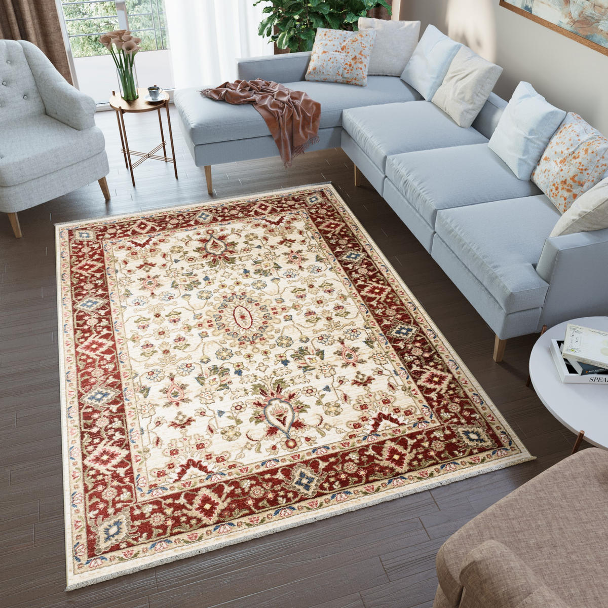TEPPICH RIVIOLI Creme 80/150 cm - Creme, Textil (80/150cm) - Tapiso