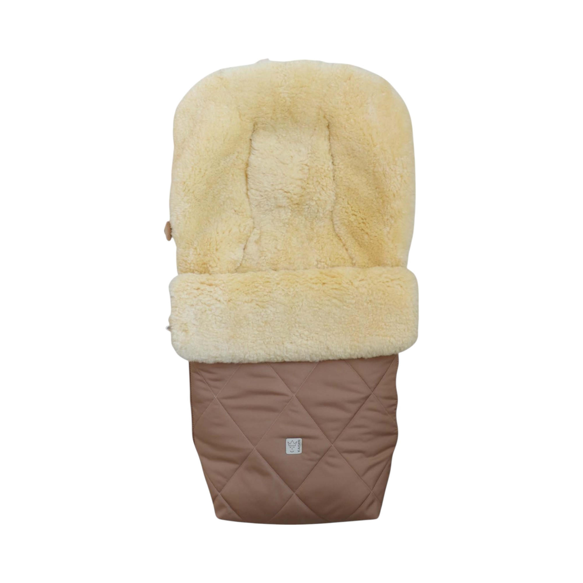 LAMMFELL-FUSSSACK Coosy, sand - Beige, Fell (45/85cm) - Kaiserbaby