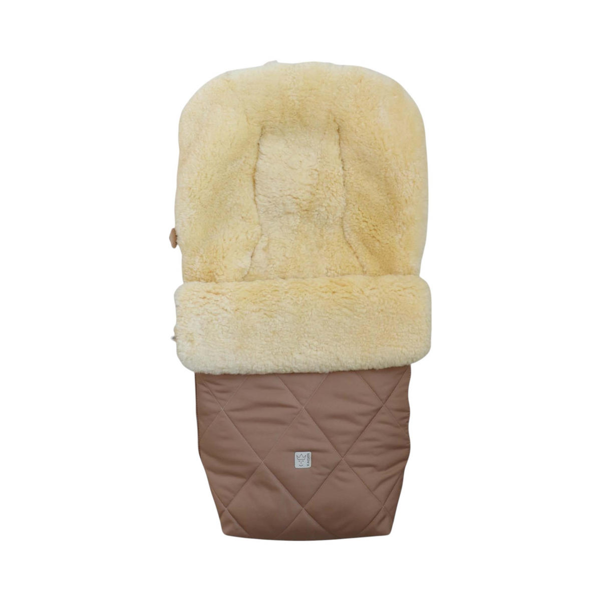 LAMMFELL-FUSSSACK Coosy, sand - Beige, Fell (45/85cm) - Kaiserbaby