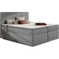 BOXBETT BOLERO Bonellfederkern inkl. Topper - Grau, Holz/Holzwerkstoff (140/200cm) - Best For Home