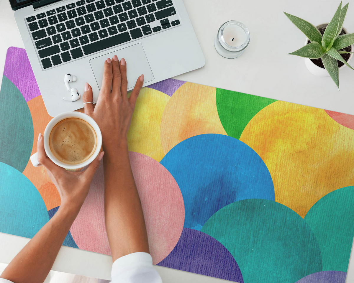 SCHREIBTISCHUNTERLAGE 100x50 cm Bunt - Multicolor, Kunststoff (100/50/1.6cm) - Wallfluent