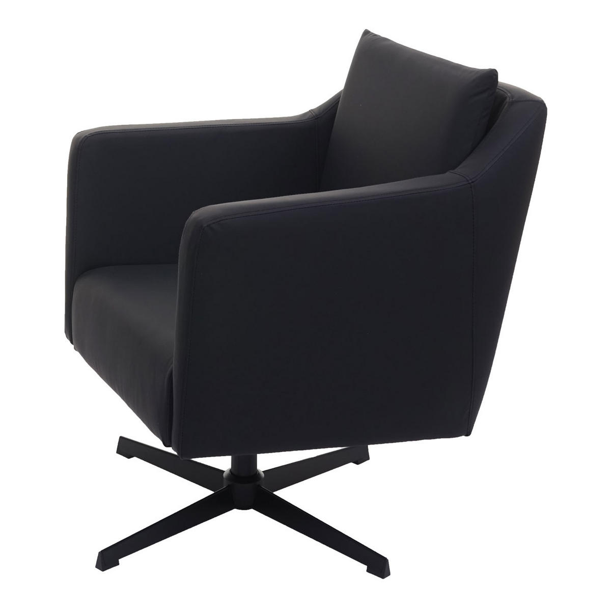 RELAXSESSEL H93B Schwarz - Schwarz, Textil (72/87/85cm) - MCW