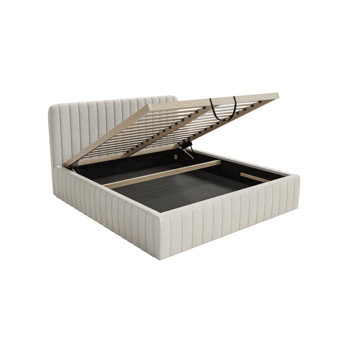 POLSTERBETT Orasi 180x200 cm, Hellgrau - Hellgrau, Textil (200/180cm) - Fedve