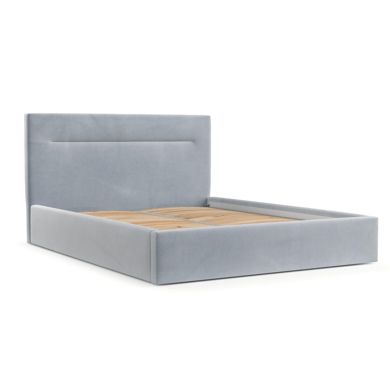 AltaBeds Polsterbett Hellgrau 160x200 cm