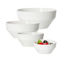 SERVIERSCHALEN-SET Kelly weiß 4er Set - Weiß, Keramik (1/1/1cm) - Ritzenhoff Breker