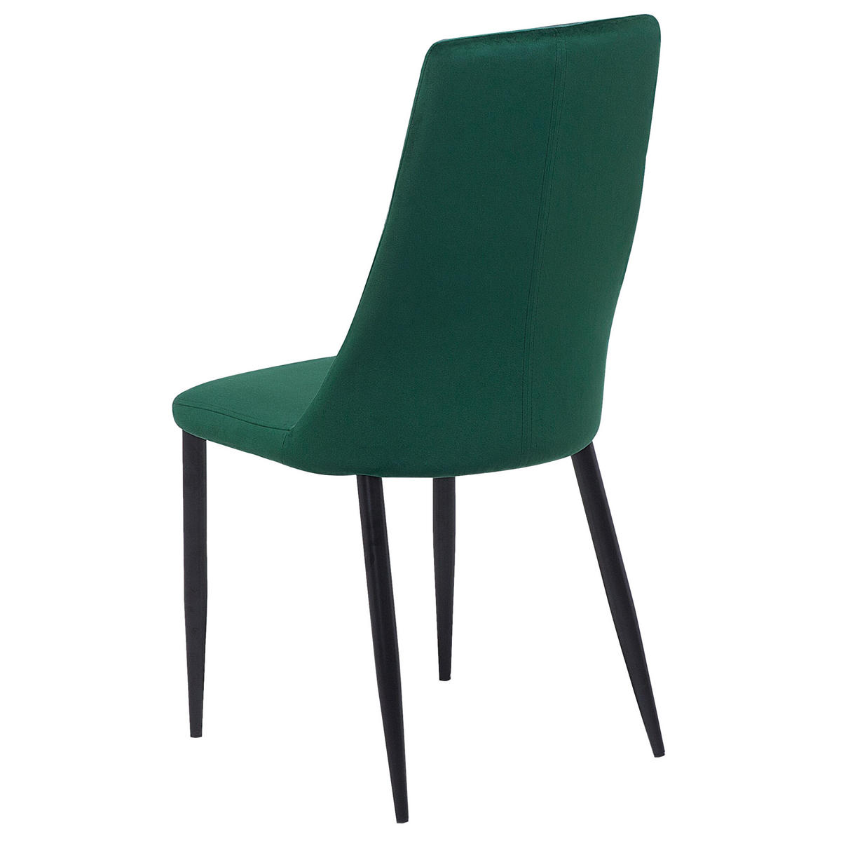 ESSZIMMERSTUHL 2er-Set Samtstoff Grün Clayton - Grün, Textil/Metall (47/96/58cm) - Beliani