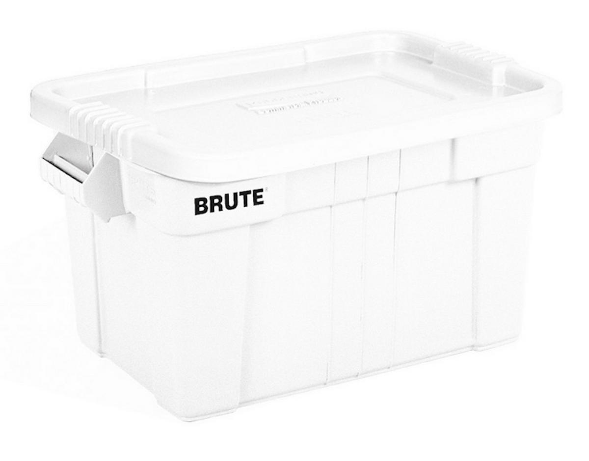 AUFBEWAHRUNGSBOX Mit Deckel und Griffen 75,5 Liter 38,4x44,1x70,7 cm Weiß - Weiß, Metall (44.1/38.4/70.7cm) - PROREGAL