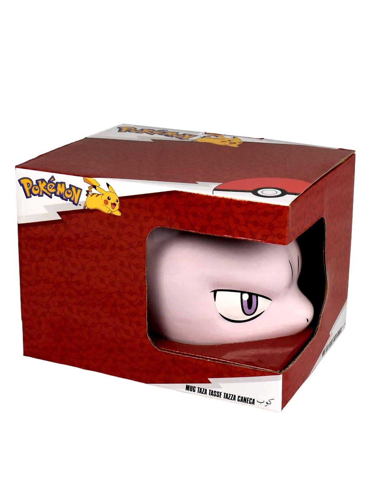 BECHER Pokemon 3D Mewtu Rosa 430 ml - Rosa, Keramik (0.43L) - United Labels