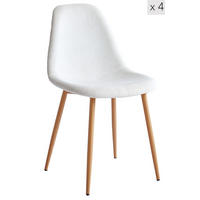 STUHL 4er-Set Kord Beige - Beige, Textil (46.5/86/44cm) - Nordlys
