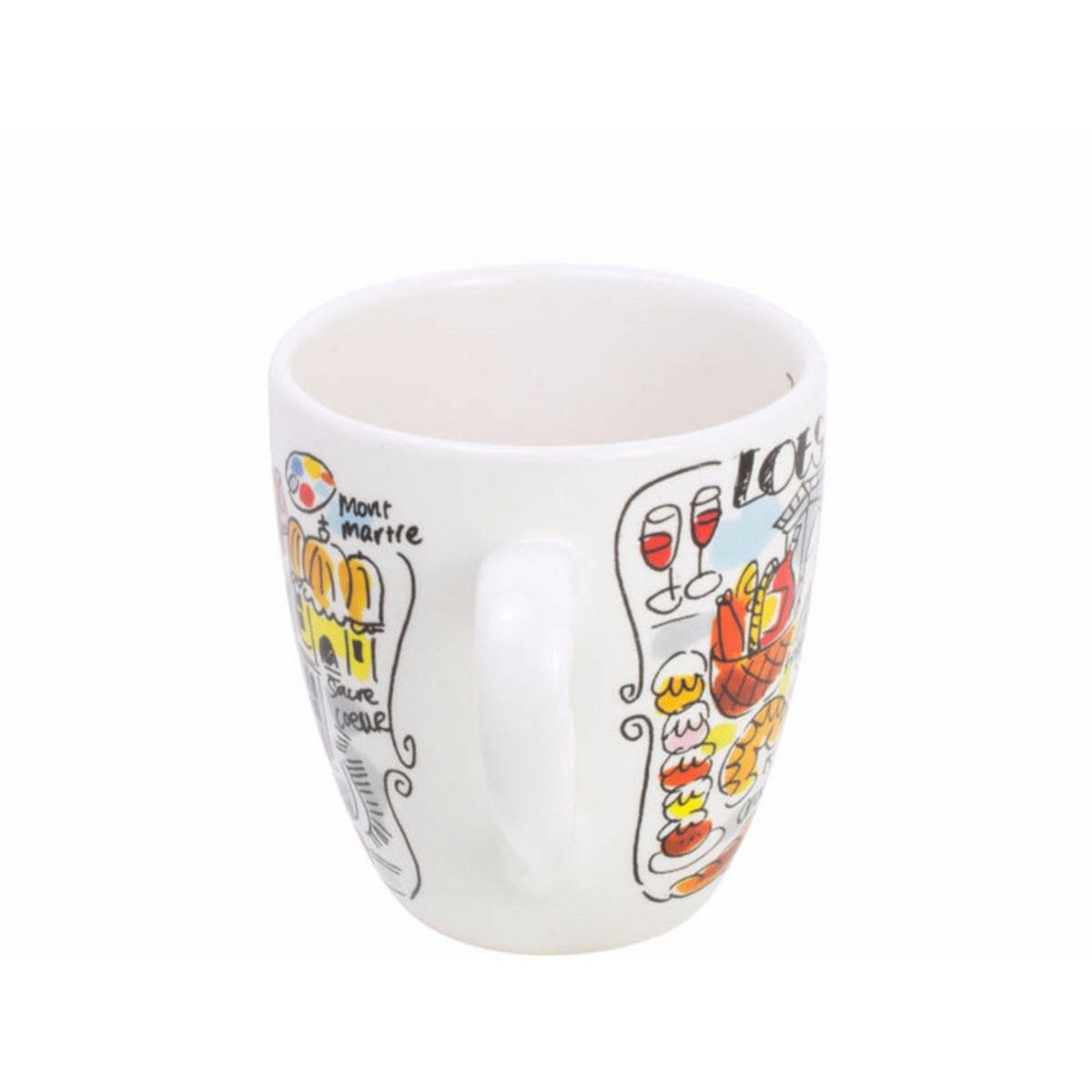 MINI-BECHER Paris in Bunt - 200 ml - Multicolor, Keramik (0.2L) - Blond Amsterdam