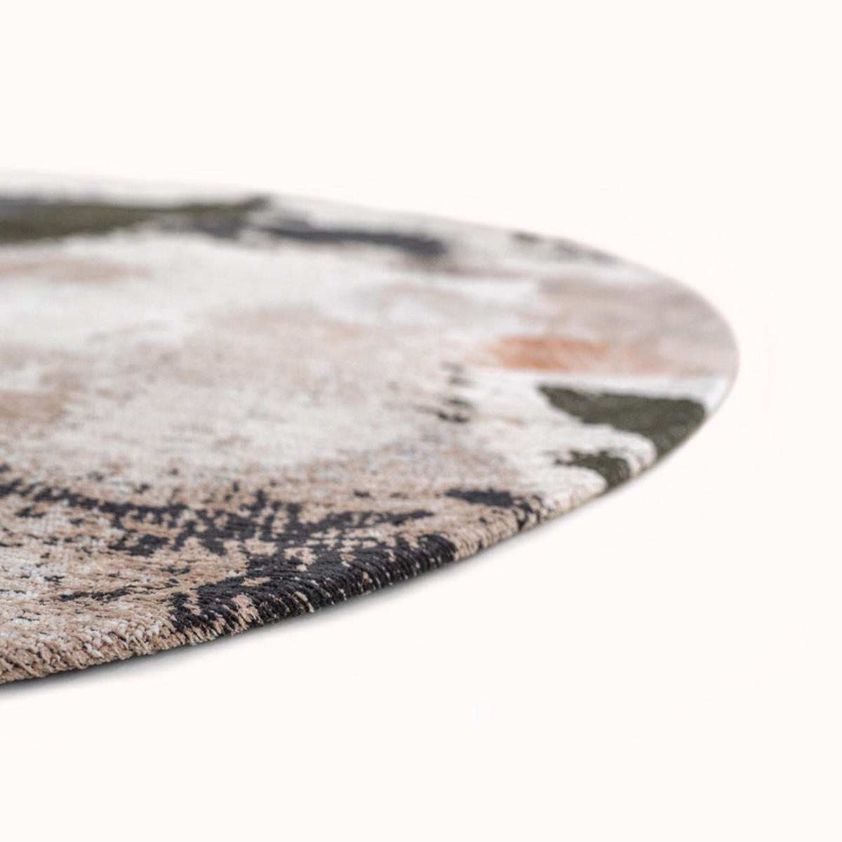 TEPPICH Indian Rice Gallery Fresque 240/240 cm - Multicolor, Textil (240/240cm) - Louis De Poortere