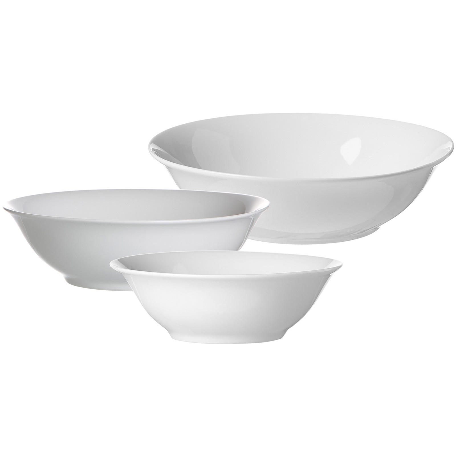 SERVIERSCHALEN-SET Bianco weiß - Weiß, Keramik (2/2/2cm) - Ritzenhoff Breker