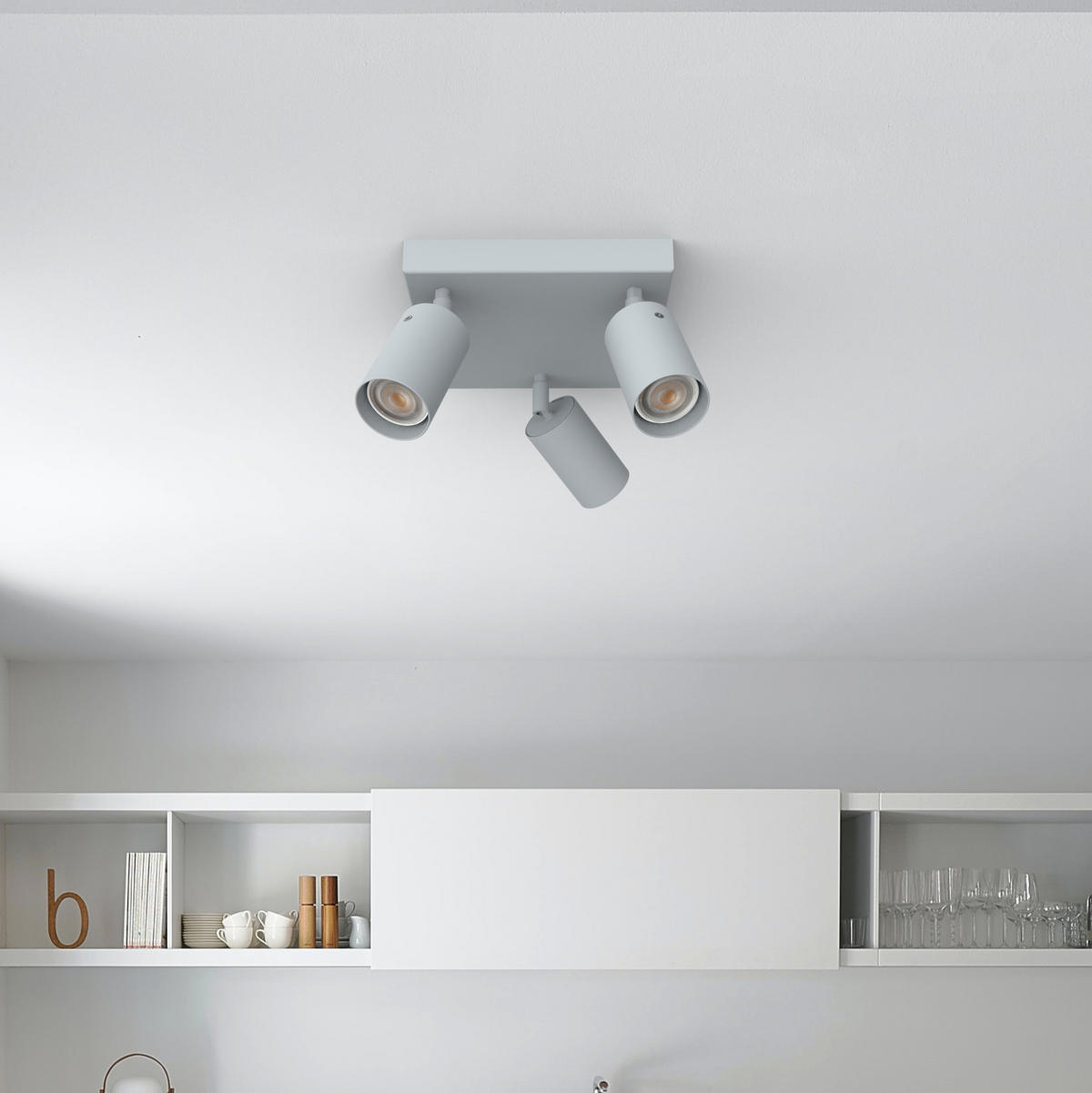 STRAHLER - Grau, Metall (30/30/15cm) - Lumicom