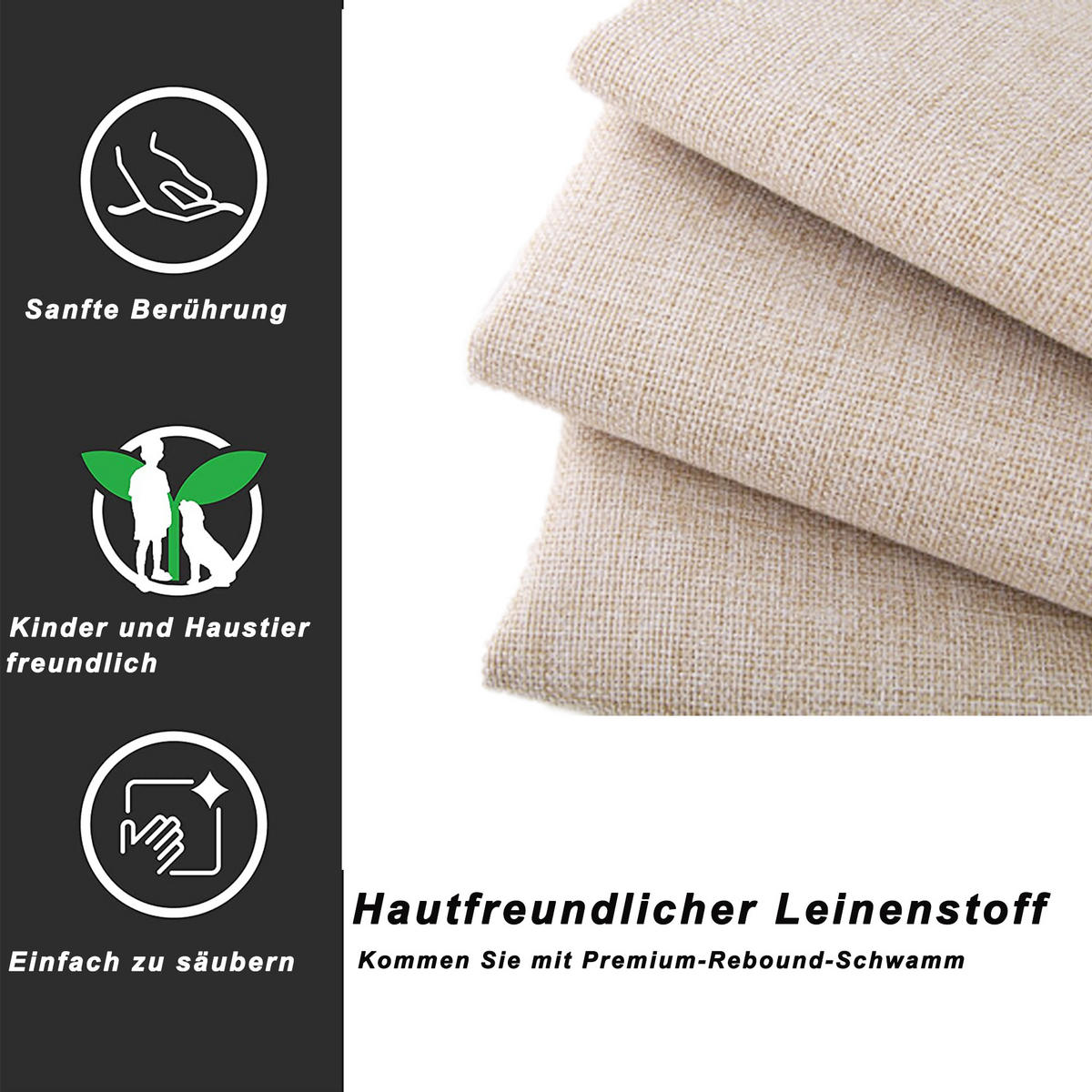 POLSTERBETT 90/200 cm Beige mit Ausziehbett und 3 Schubladen höhenverstellbares Kopfteil - Beige, Textil (90/200cm) - OKWISH