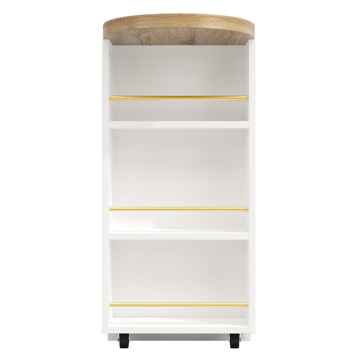 BARTISCH 360° Drehbar 3 Schubladen Stauraum Kippschutz - Weiß, Metall (39/128/90cm) - FLIEKS